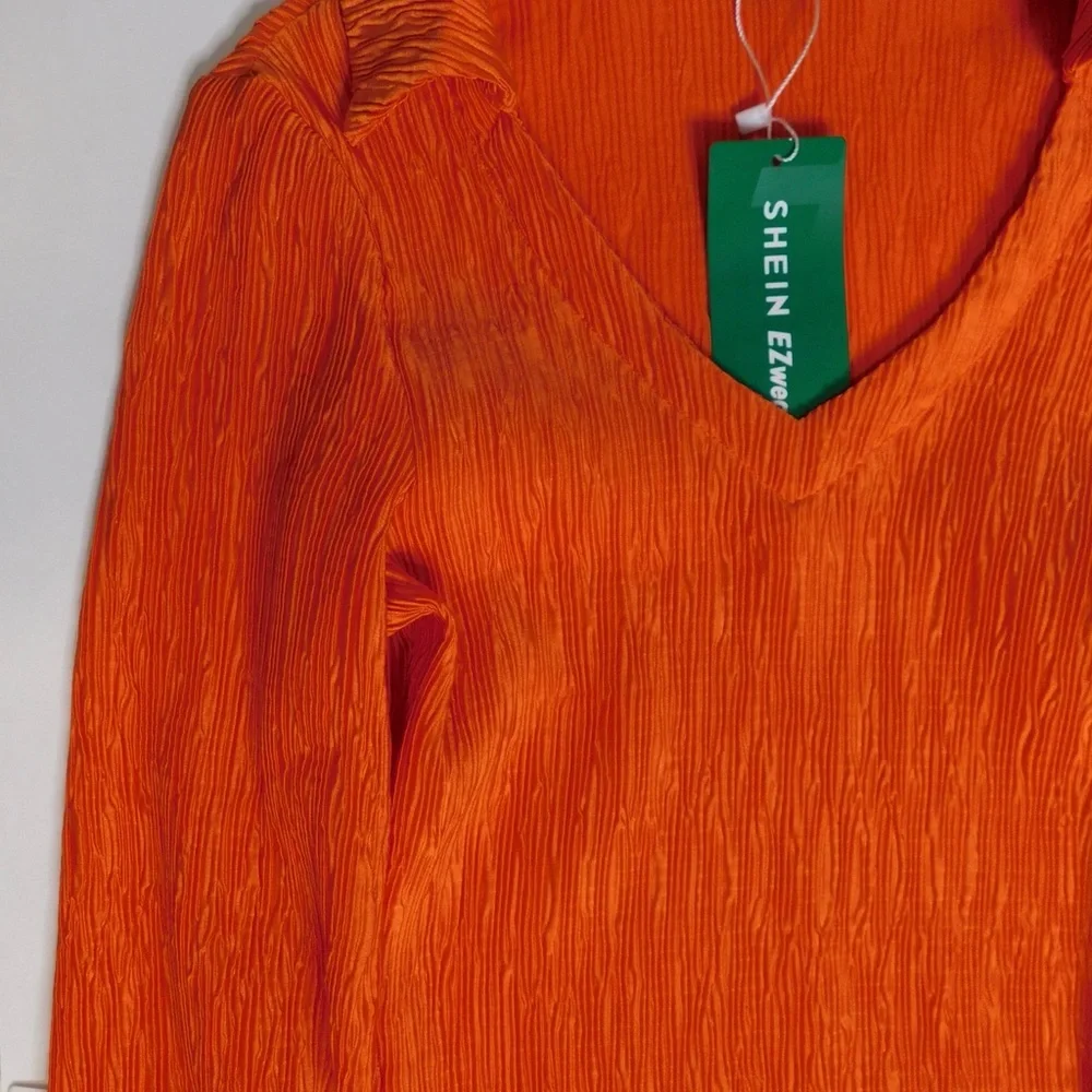 Orange Fringe Dress (X-Small) - Picture 6 of 7